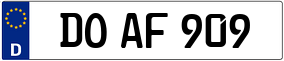 Trailer License Plate